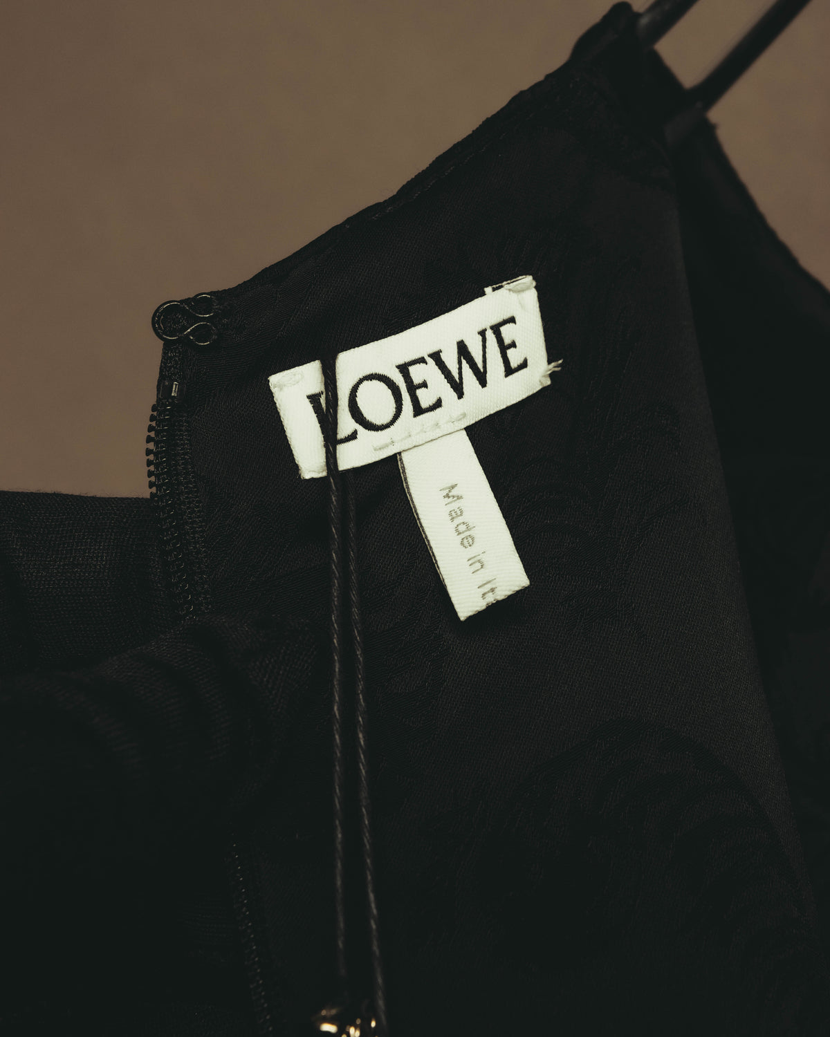 –SPECIAL– “LOEWE” 10’s-20’s Floral jacquard gathered long dress