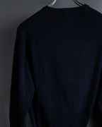 "HERMES" 80's-90's Minimalist design cotton knit