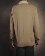 -SPECIAL- “HERMÈS” 90’s-00’s Trompe l’oeil cotton knit cardigan