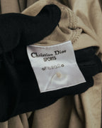 “Christian Dior” 90’s Gathered fly-front jersey blouse