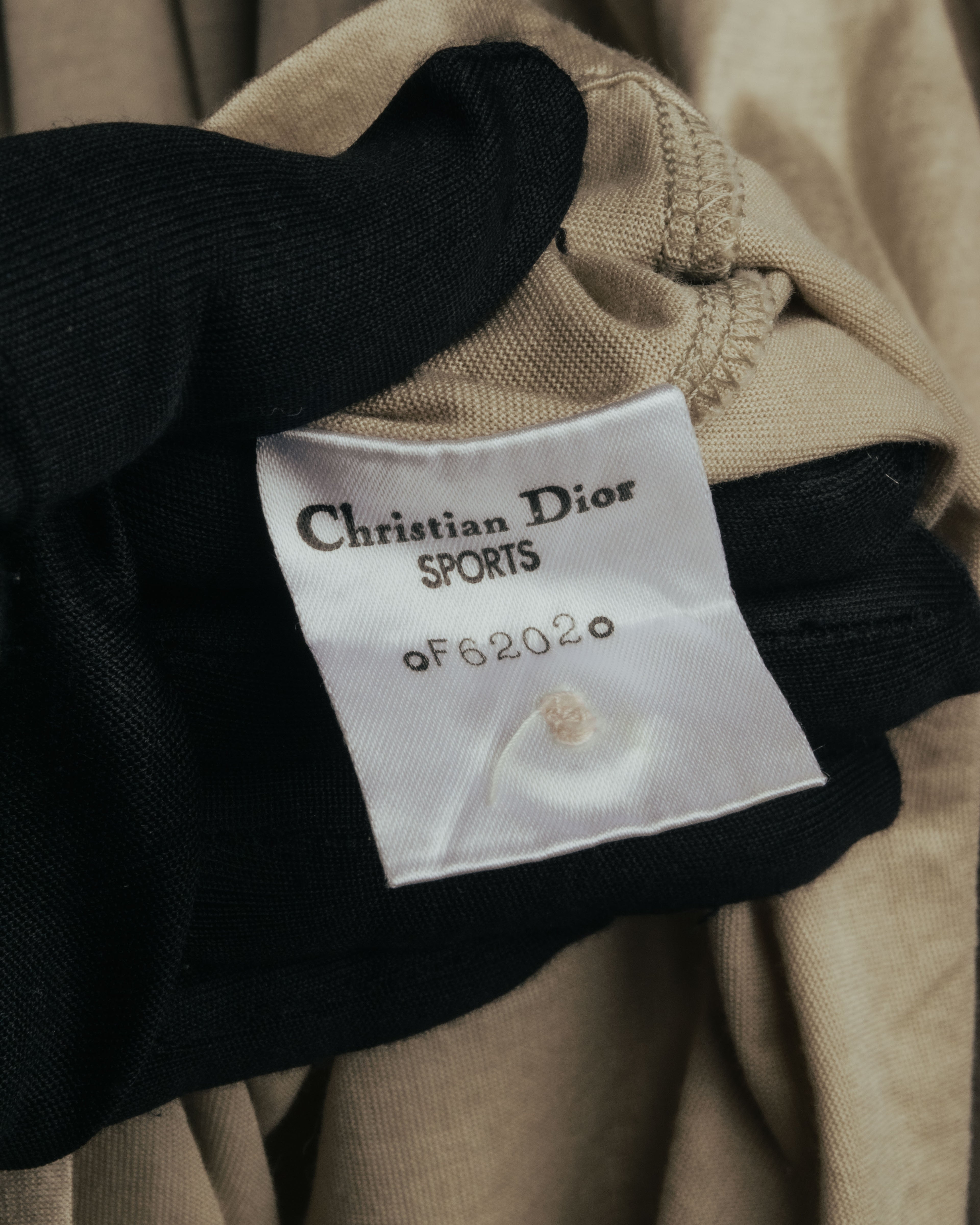 “Christian Dior” 90’s Gathered fly-front jersey blouse