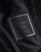 Abrigo de mezcla de mohair de doble botonadura de los años 90 de Christian Dior MONSIEUR