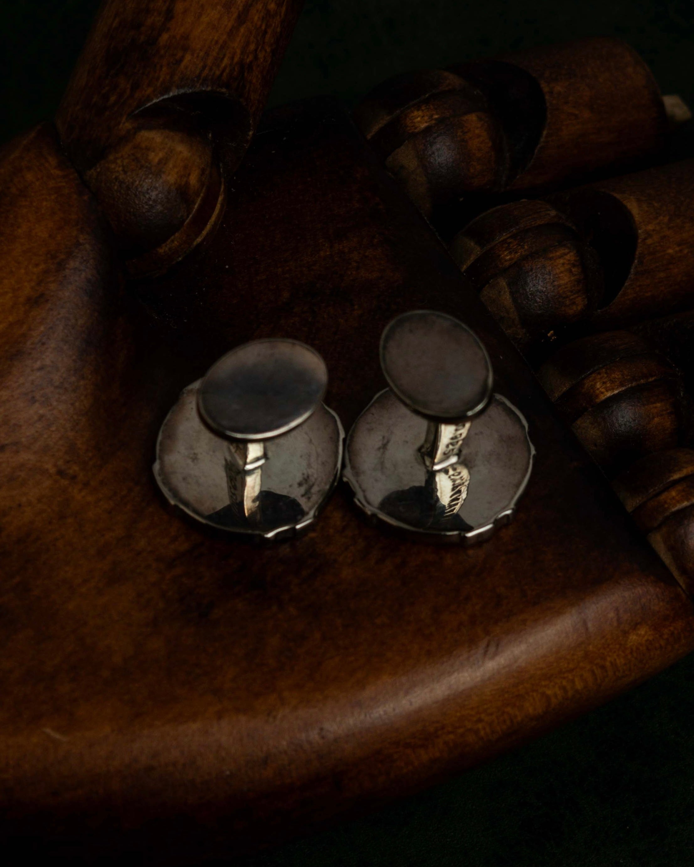 "Tiffany&Co" Atlas design silver cufflinks