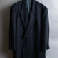 "EMPORIO ARMANI"  Peak lapel double breasted tailored jacket & 2  pleat wide slacks set up