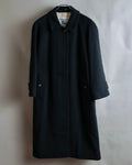 "BURBERRYS" Fly front cashmere blend oversized 2way soutien collar coat