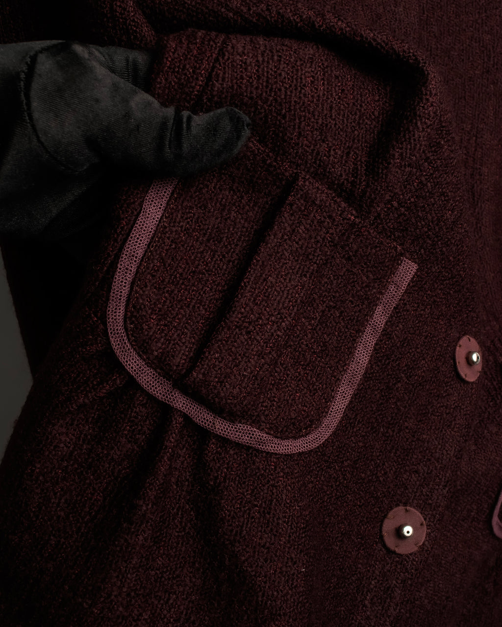 "PRADA" Piping design brushed skirt type set up