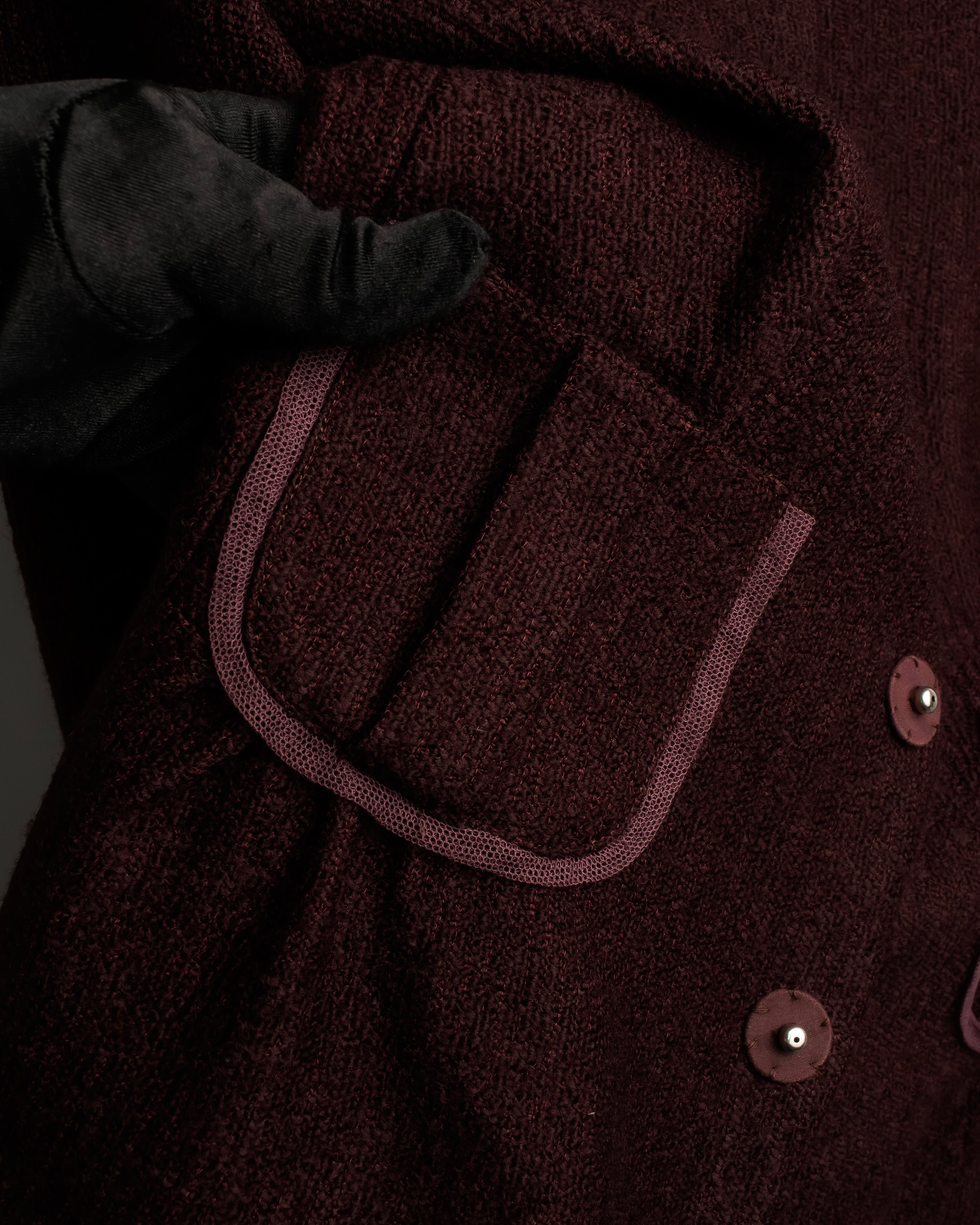 "PRADA" Piping design brushed skirt type set up