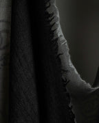 "CHANEL" Logo engraved design cashmere super large stole