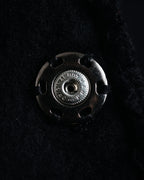 –SPECIAL– "tricot COMME des GARÇONS" 2004AW Fringed cut-off boiled wool tailored jacket