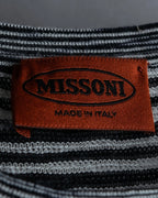 "MISSONI" Multi border pattern box silhouette knit