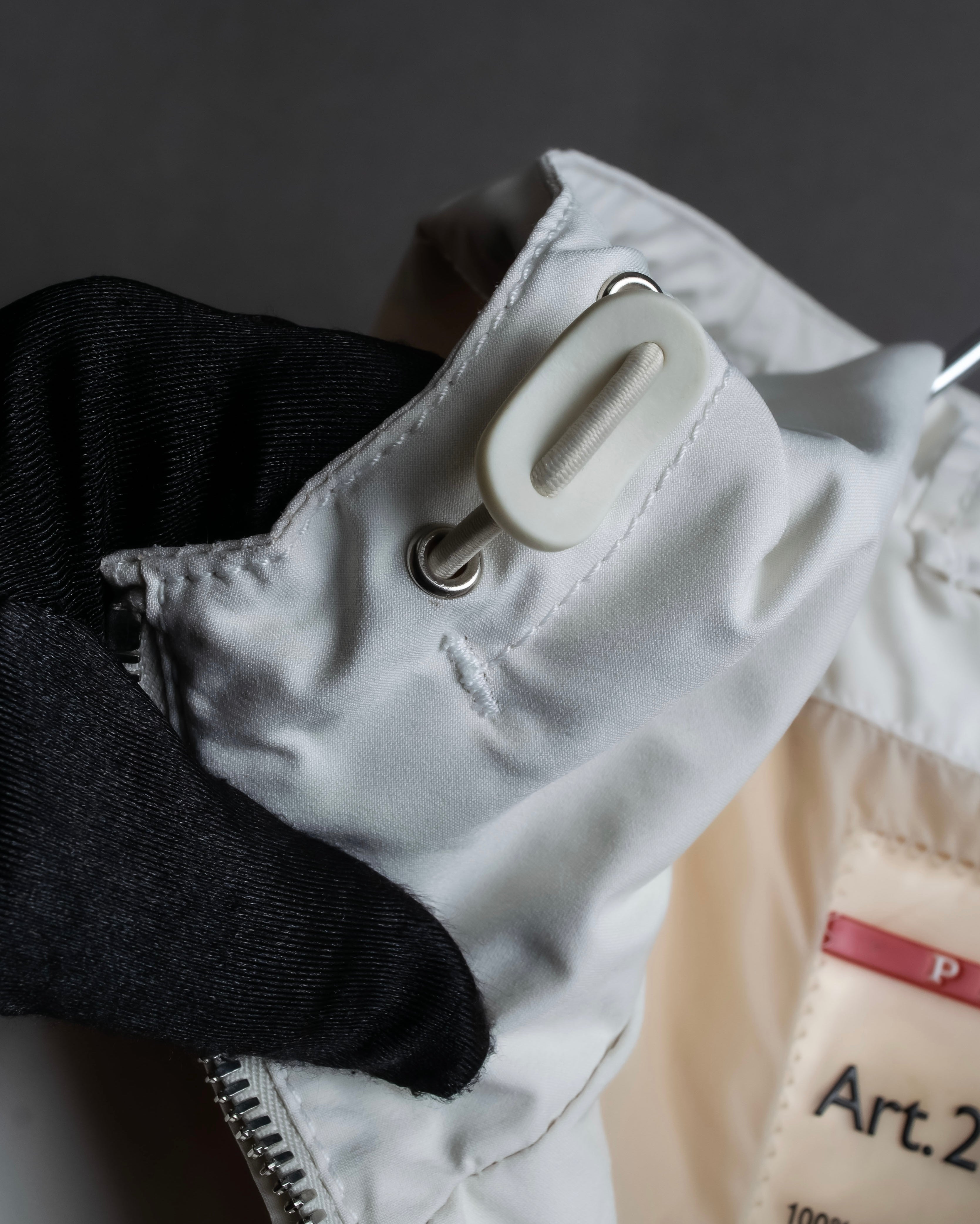 "PRADA SPORT" Double zipper hooded jacket