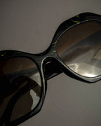 "PRADA" Yellow marble acetate sunglasses