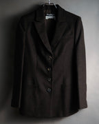 “Salvatore Ferragamo” 2000’s Four button tailored wool blend jacket