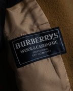 "BURBERRYS" 80's-90's Camel tone cashmere mix chester coat