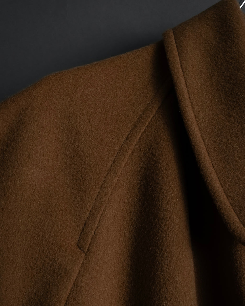 "FENDI" 90's Italian classic 100% cashmere belted coat
