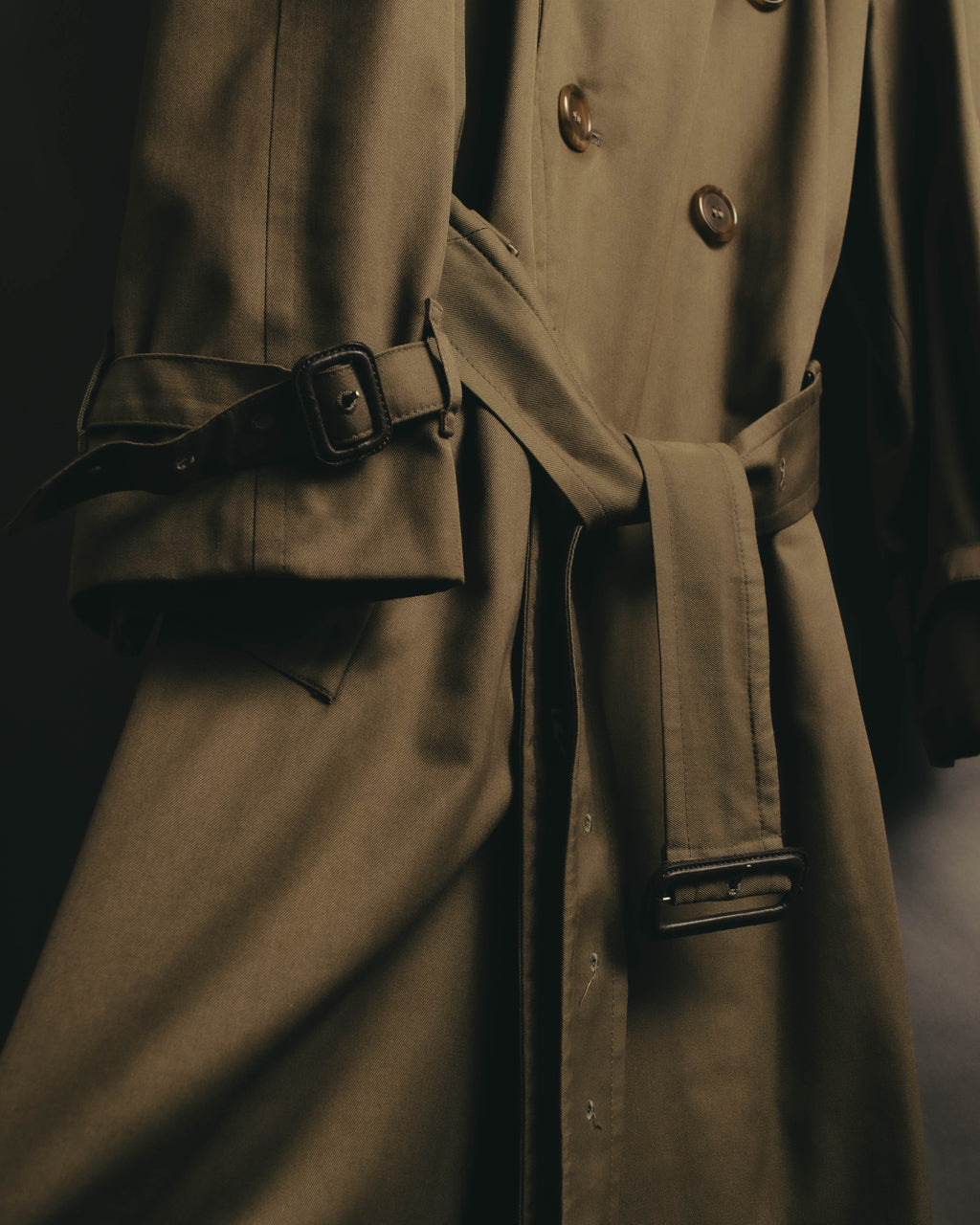 “Burberrys” 80’s Heritage check long trench coat