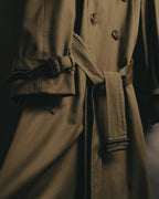 “Burberrys” 80’s Heritage check long trench coat