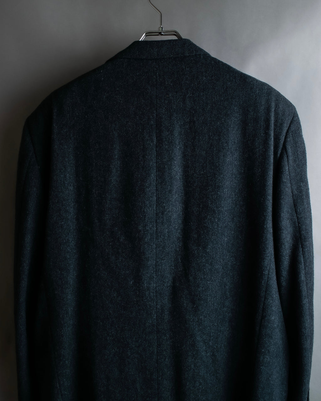 "COMME des GARCONS HOMME DEUX" Box silhouette heather grey tailored jacket