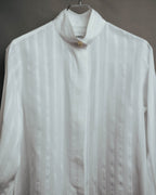 -SPECIAL- “CHANEL” 08 Cruise Collection Sheer cotton stand collar shirt