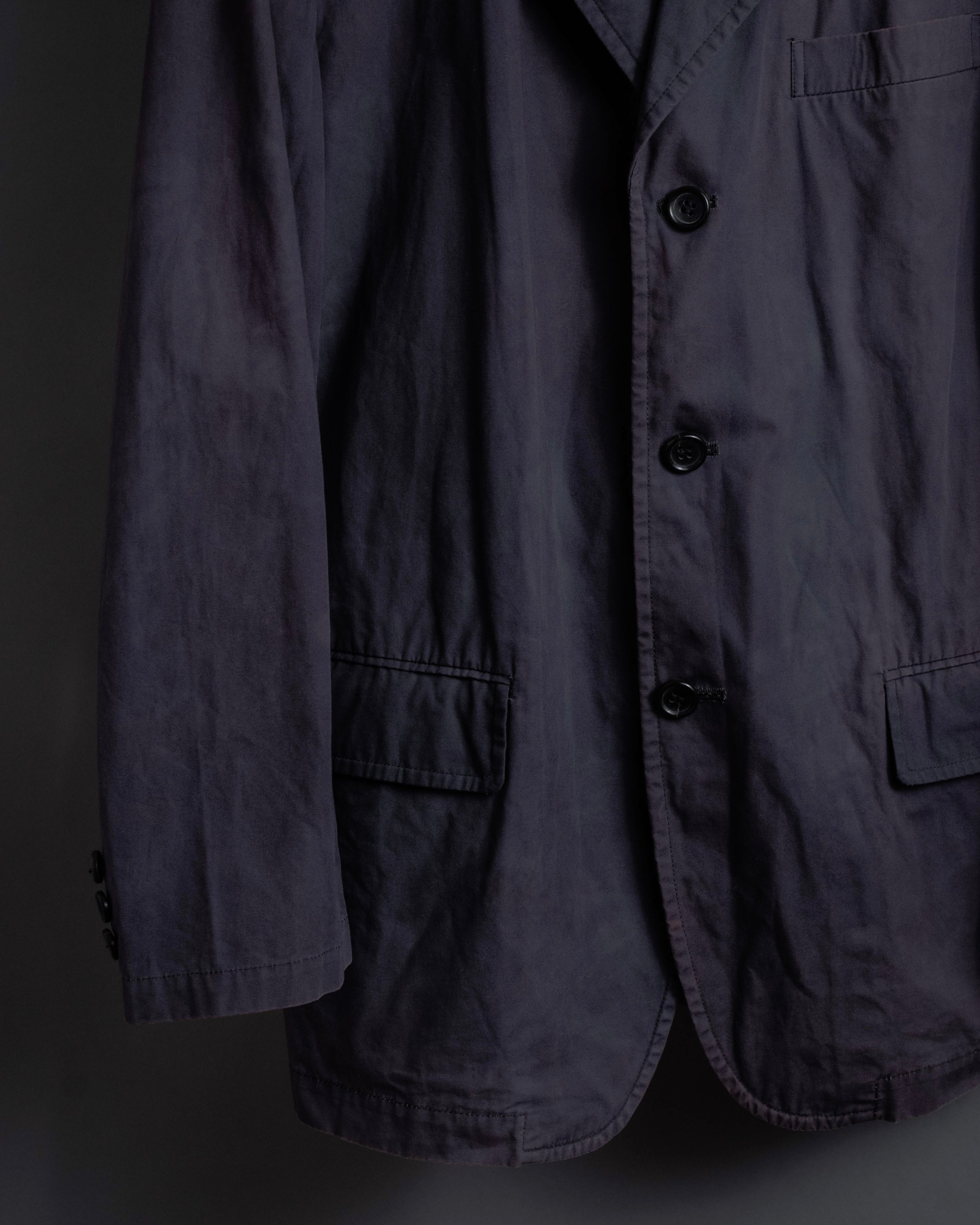 "COMME des GARCONS HOMME" 02SS beautiful faded cotton tailored jacket