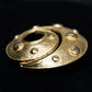 "DIOR" Gold spiral motif brooch