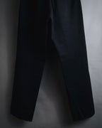 "HERMES" 00’s high density cotton twill lamb leather accents pants