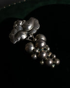 "GEORG JENSEN" Grape cluster motif silver 925 brooch