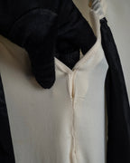 "VALENTINO" Gathered detail ribbon bow tie pullover