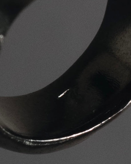 "YVES SAINT LAURENT" 00’s Amethyst stone signet ring