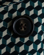 "MARNI" Geometric pattern double-breasted tailored jacket