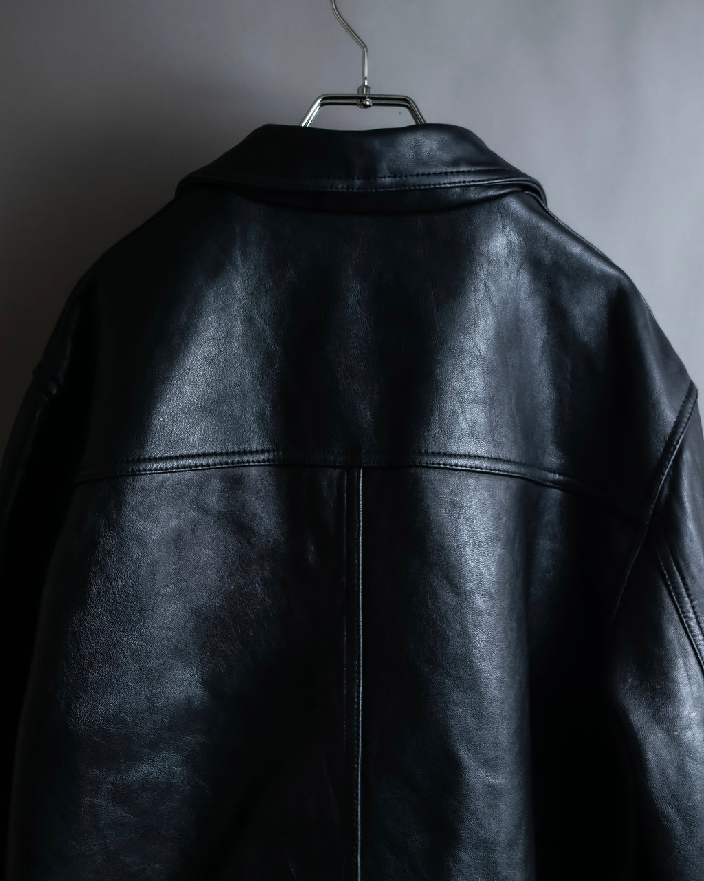 "M. JULIAN" High quality leather single riders blouson
