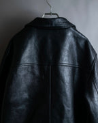 "M. JULIAN" High quality leather single riders blouson