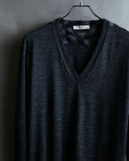"PRADA" Camouflage pattern V-neck knit