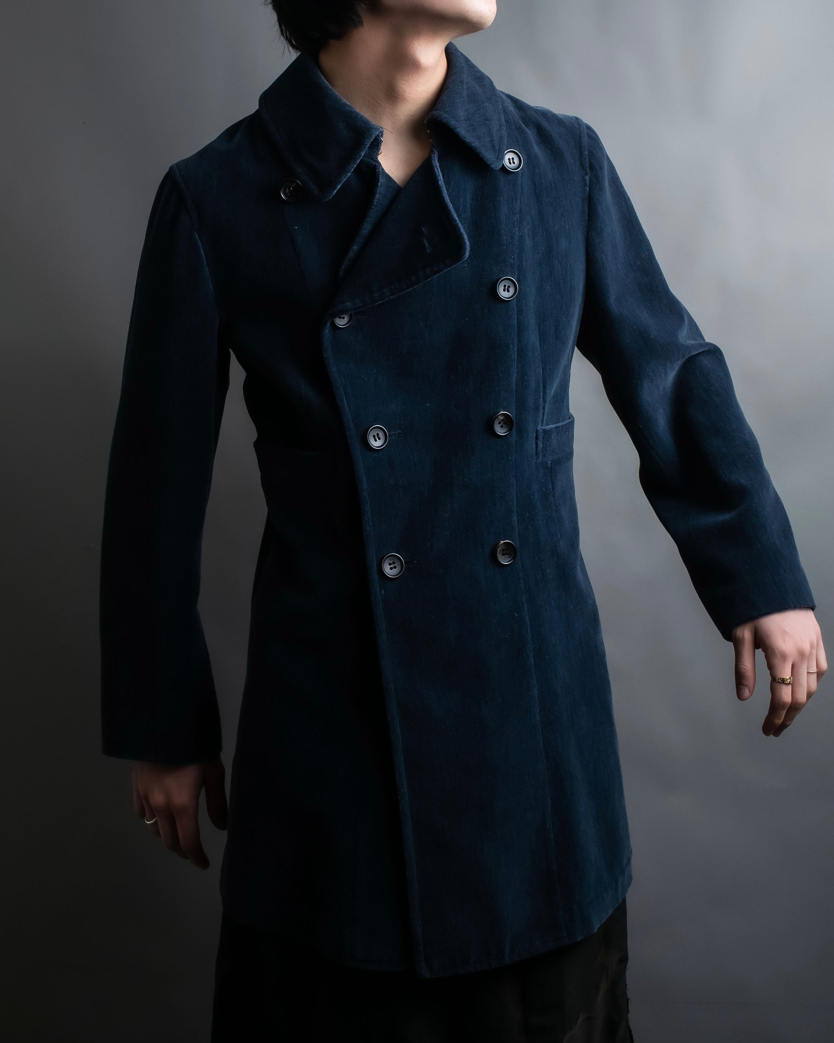 "Comme des garçons robe de chambre" Beautiful velour double half coat