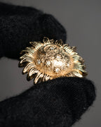 “Christian Dior” 80’s–Early 90’s Sun and moon motif rhinestone brooch