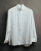 -SPECIAL- “CHANEL” 08 Cruise Collection Sheer cotton stand collar shirt