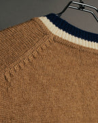 "Christian Dior" 80's-90's Preppy cable knit sweater vest