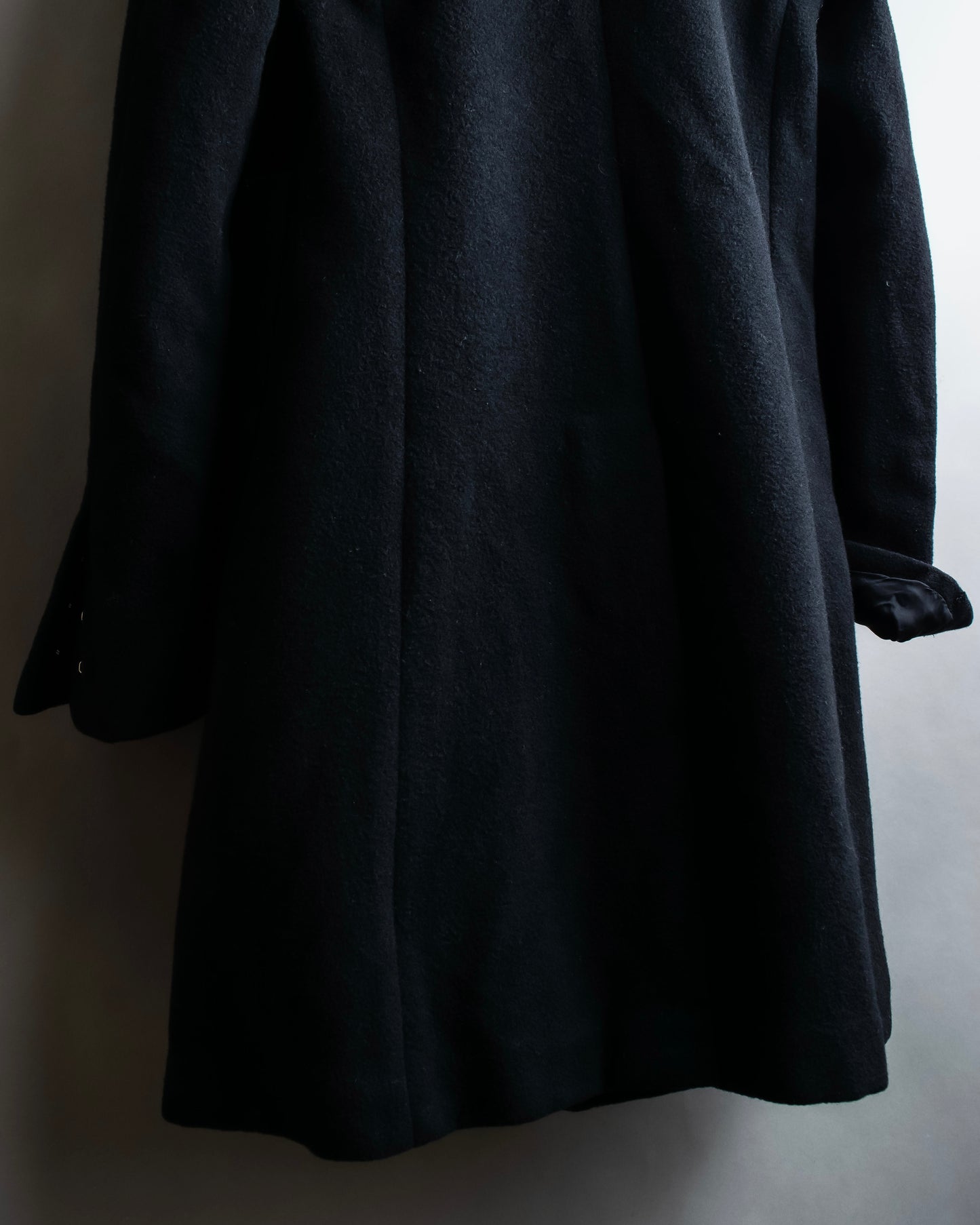 "COMME des GARCONS" Hook design wool blend chesterfield coat