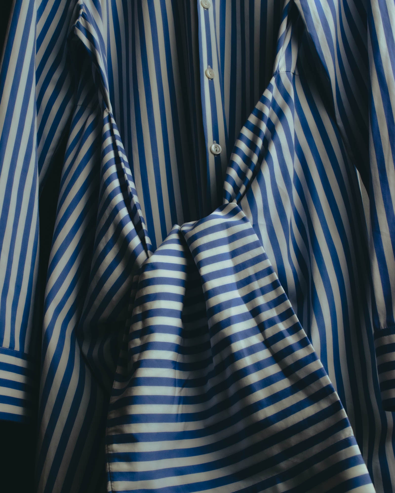 “JIL SANDER” 2018-2023 oversized striped cotton shirt dress