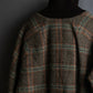 "ETRO" Multi-check pattern high neck ribbed knit blouson