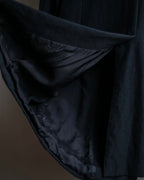 "COMME des GARCONS" Peaked lapel double-breasted long tailored jacket