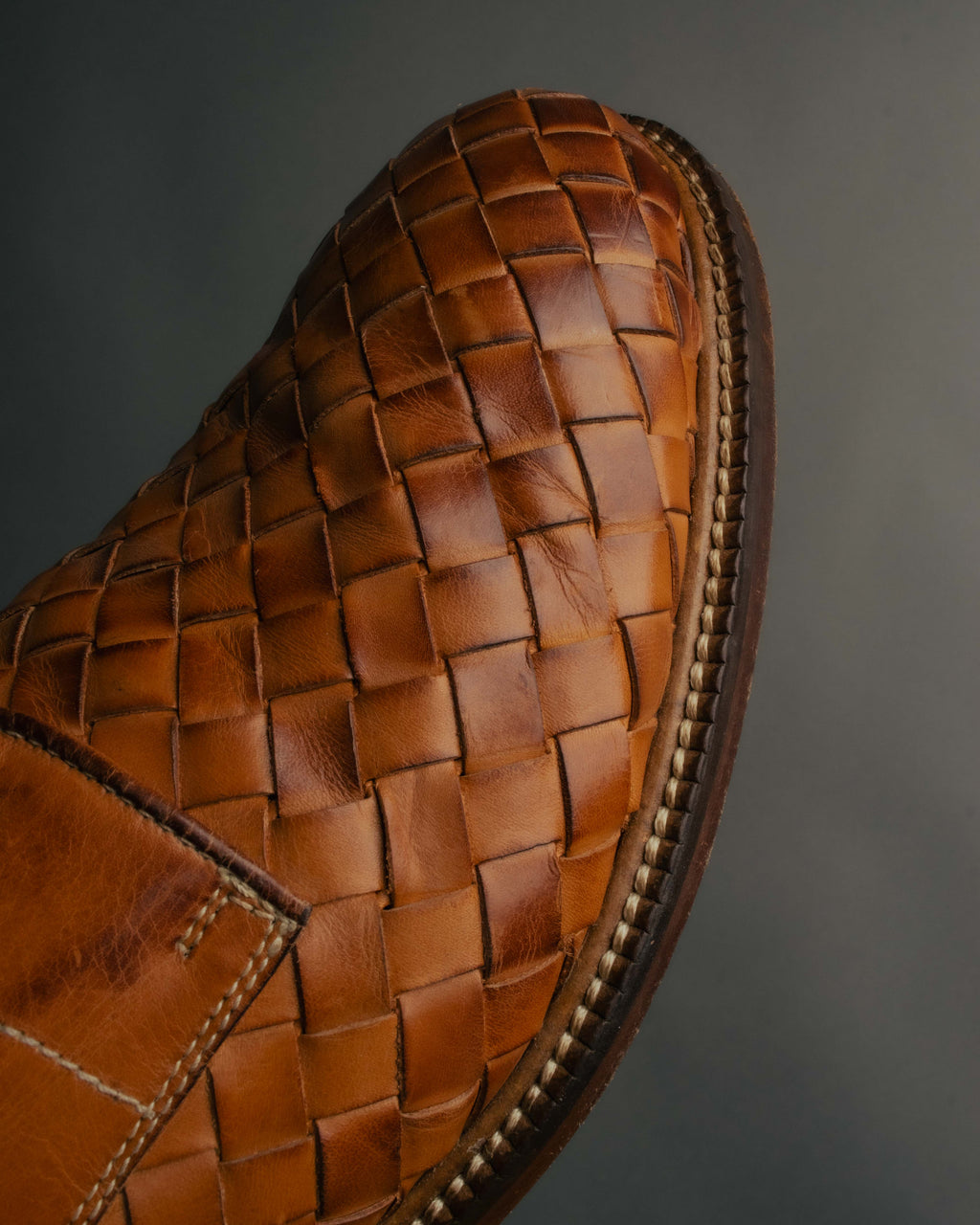 "Vintage" 90’s-00’s Handwoven derby shoes