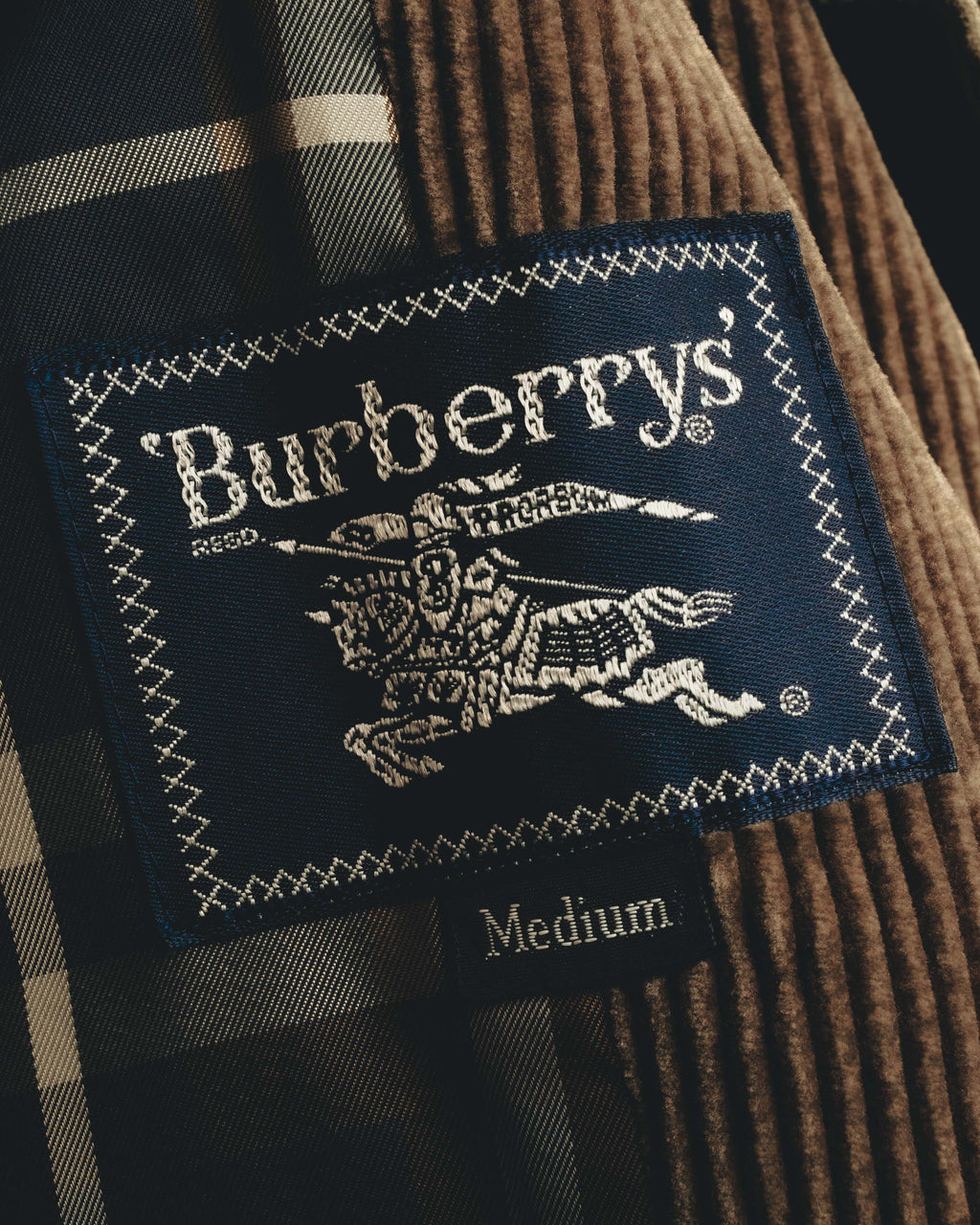 "Burberrys" 80's-90's Relaxed corduroy car coat