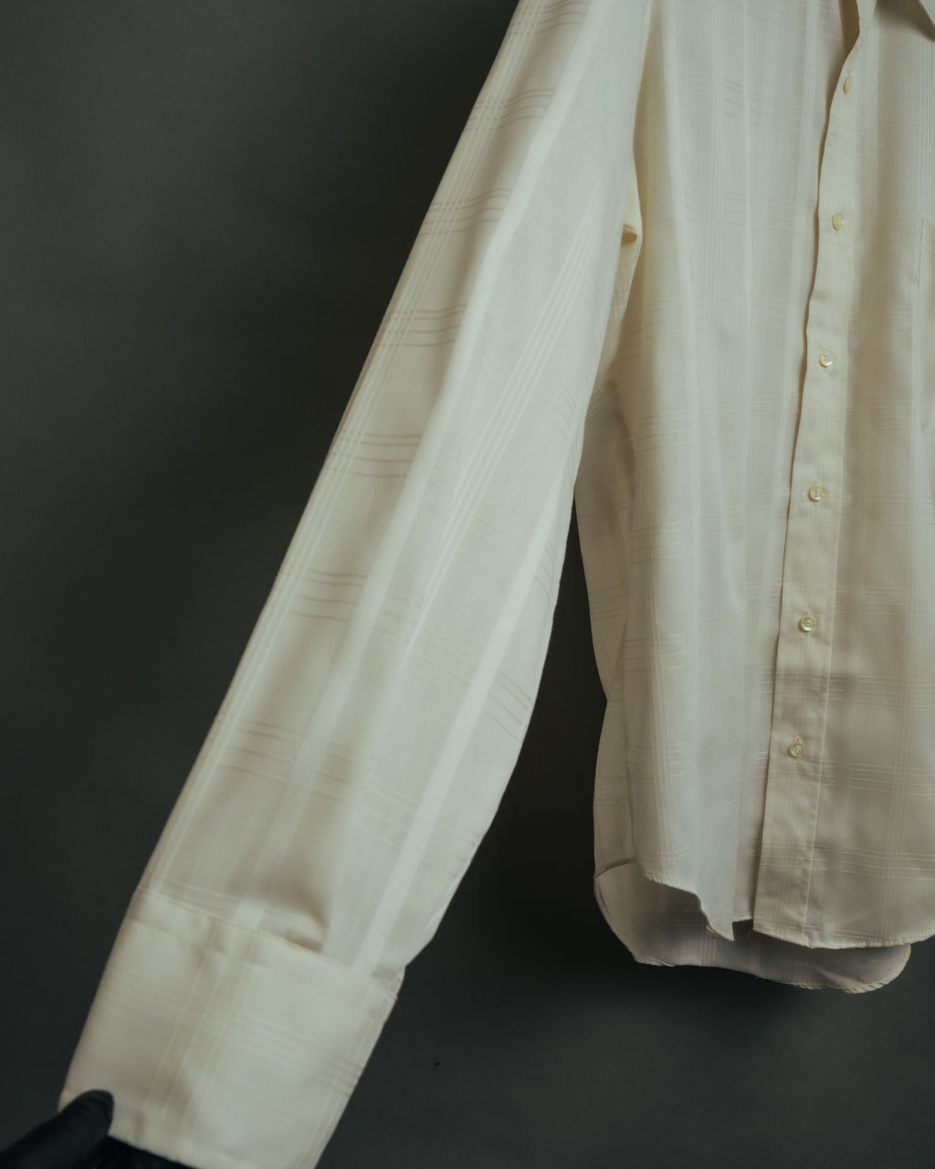 -MOOD Vintage Collections-
70’s-80’s Tone on tone check dress shirt
