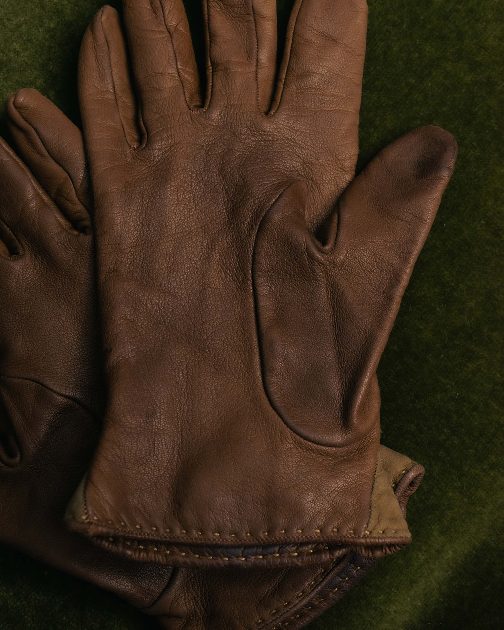-SPECIAL- “HERMÈS” 80’s-90’s Chaine d’ancre leather gloves