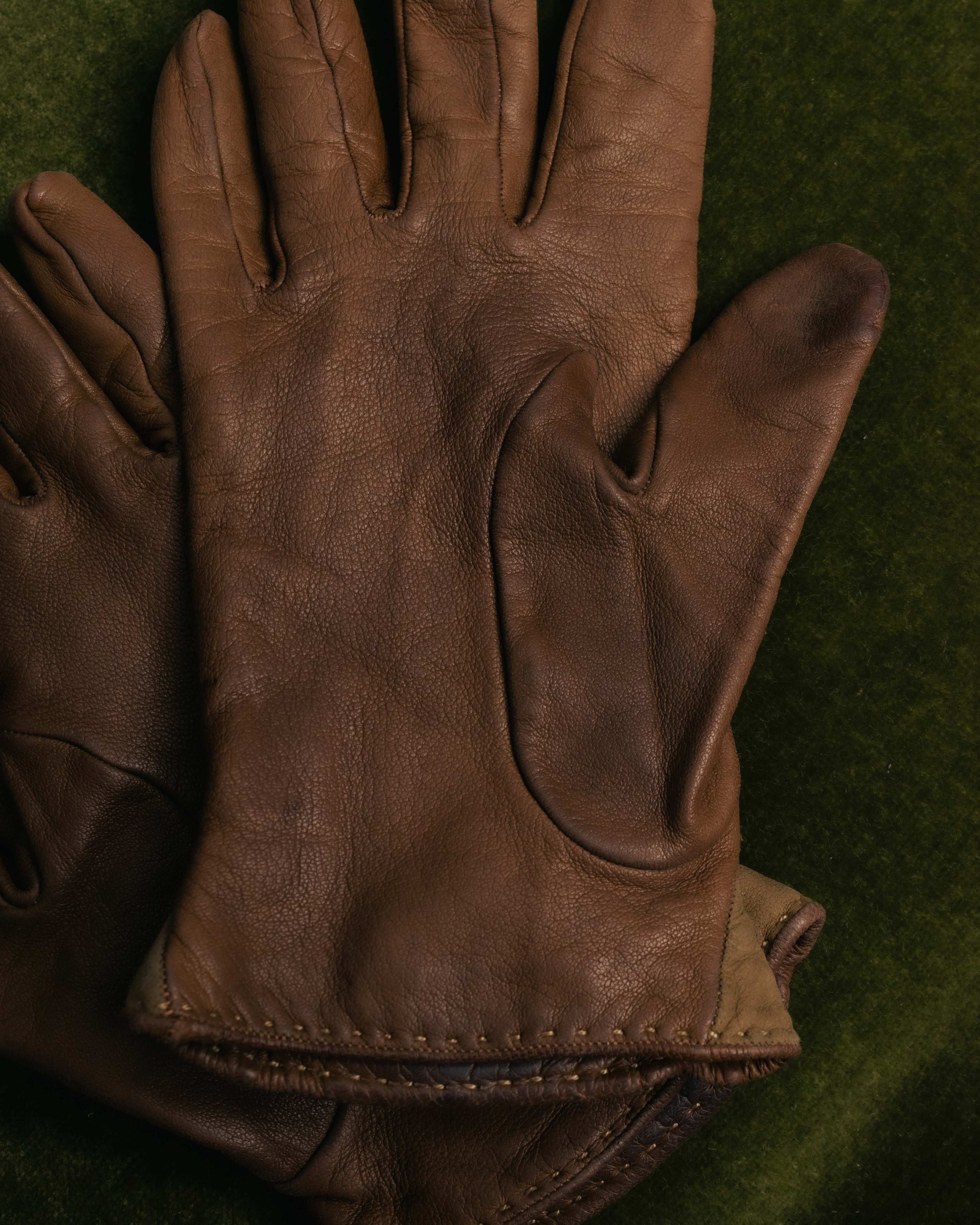 -SPECIAL- “HERMÈS” 80’s-90’s Chaine d’ancre leather gloves