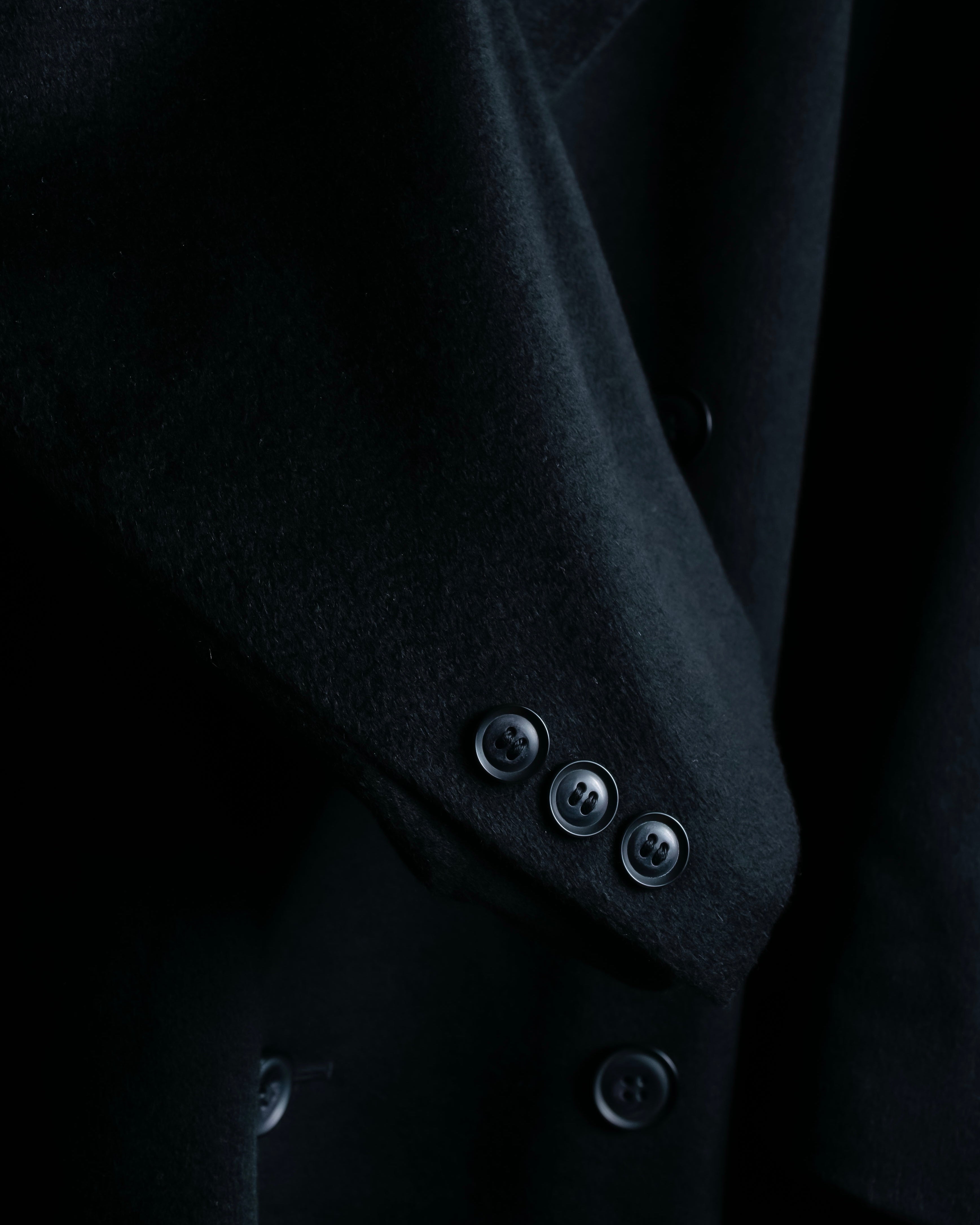 "Vintage super maxi length double-breasted oversized chester coat"