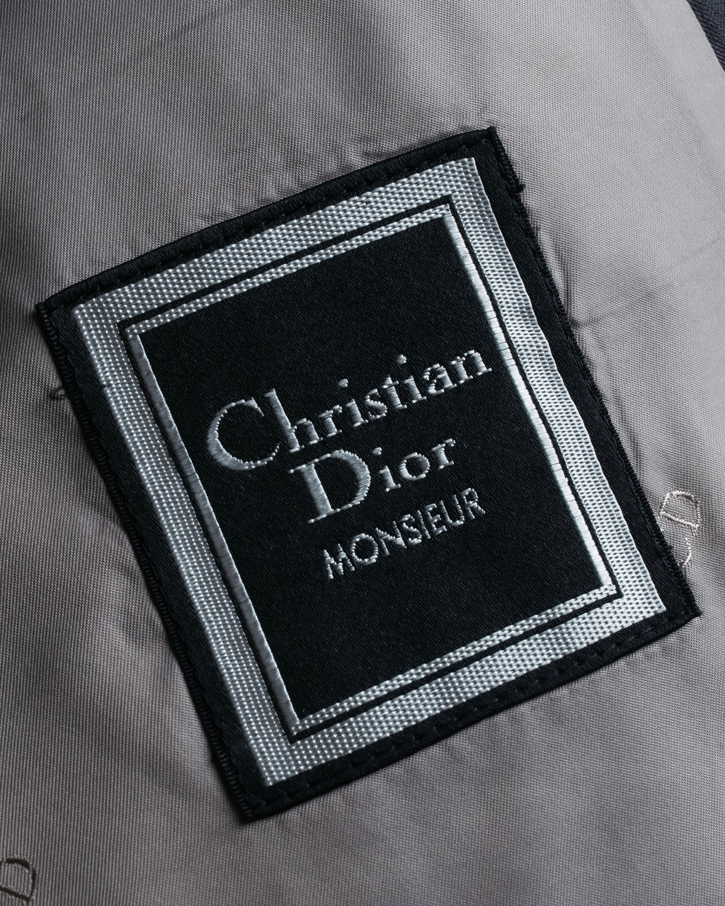 "CHRISTIAN DIOR MONSIEUR" Shadow stripe pattern classical formal detail set up