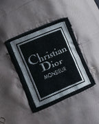 "CHRISTIAN DIOR MONSIEUR" Shadow stripe pattern classical formal detail set up