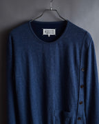 "MAISON MARGIELA" 17SS Asymmetric button line knit